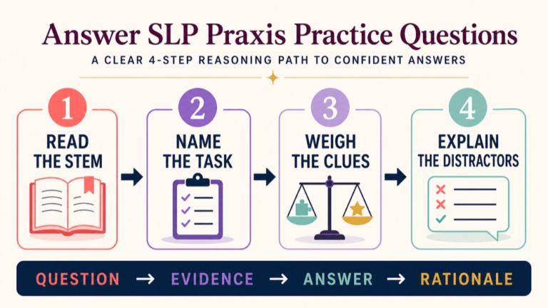 Clinical reasoning path from referral question to decisive evidence and next action