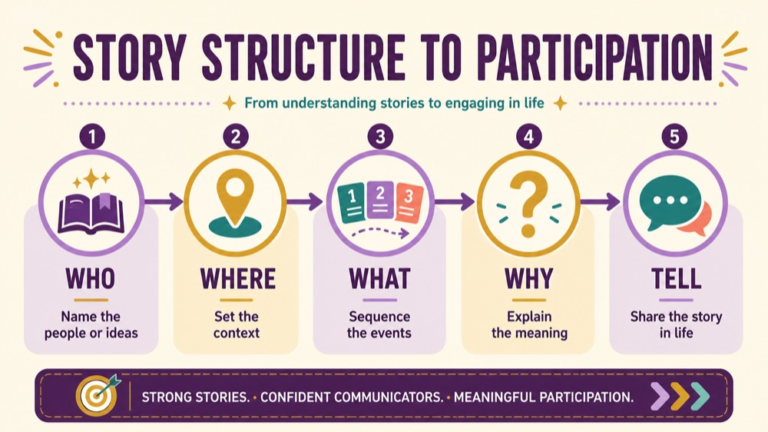 Narrative intervention infographic showing context, evidence, and proportionate next steps
