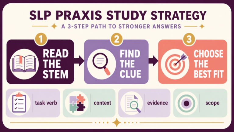 Selected response question reading path from stem to evidence to best supported answer
