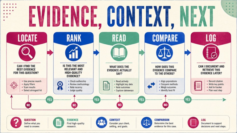 praxis speech language pathology review infographic showing organize the decision point