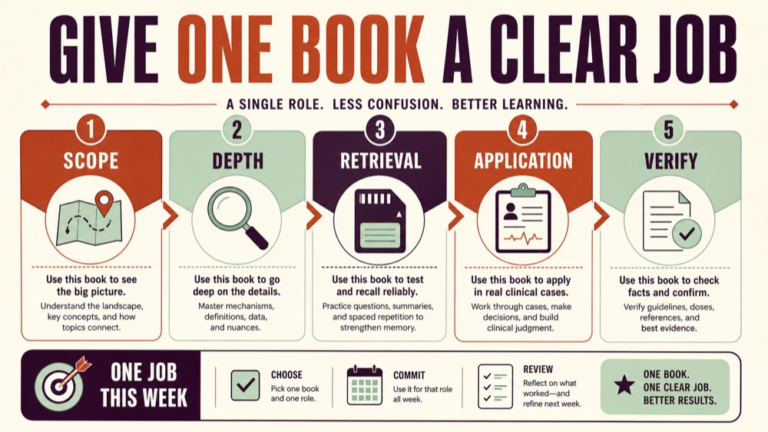 slp praxis book infographic showing give one book a clear job