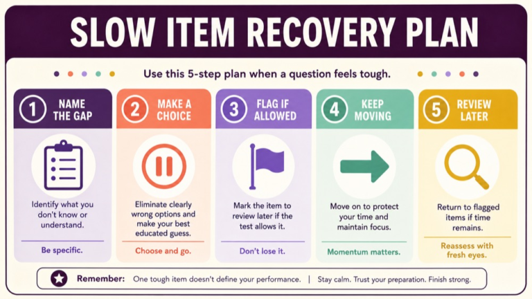 SLP Praxis pacing plan checklist for slow questions checkpoints and review time