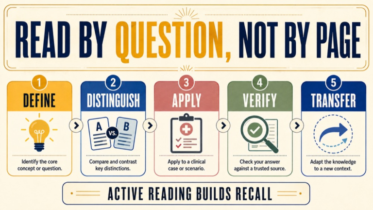 speech language pathology praxis book infographic showing read by question, not by page