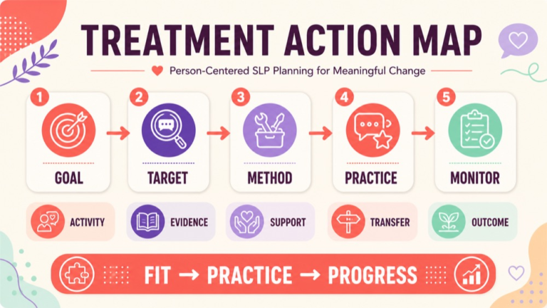 Treatment Praxis practice questions showing activity target method practice and monitoring steps