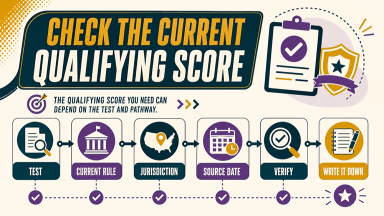what score do you need to pass slp praxis infographic showing check the current qualifying score
