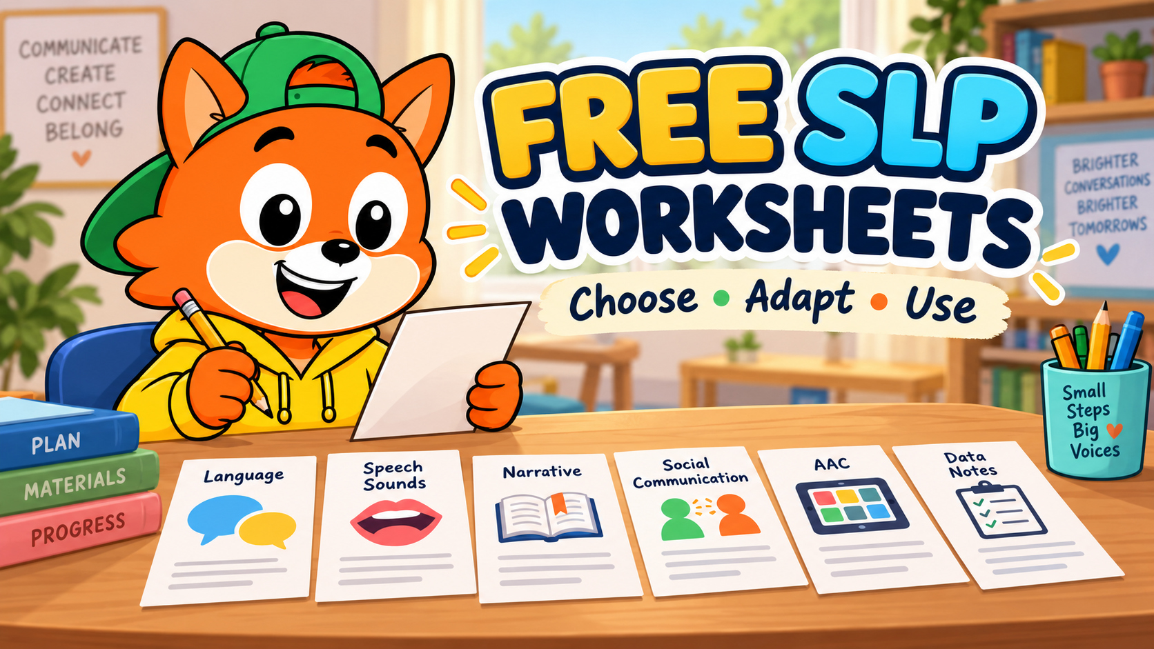 PIP reviewing free SLP materials for speech and language practice