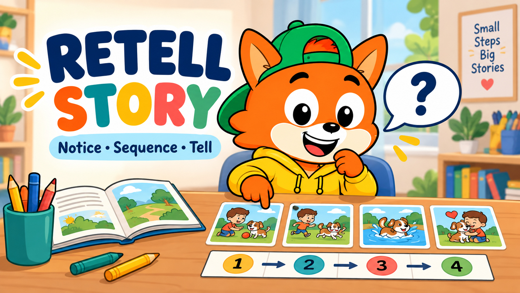 PIP supporting a retell the story routine