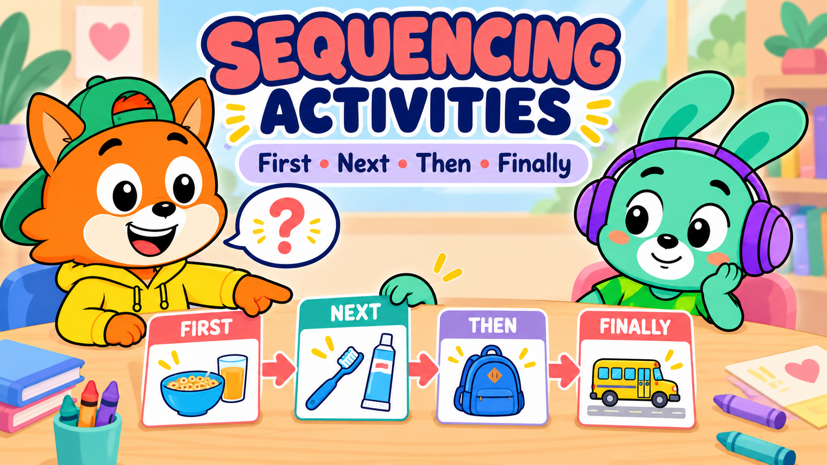 PIP and LUMA using a sequencing activity for speech therapy