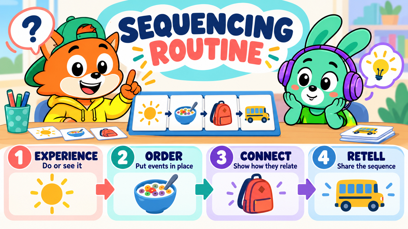 PIP and LUMA showing a sequencing activity routine