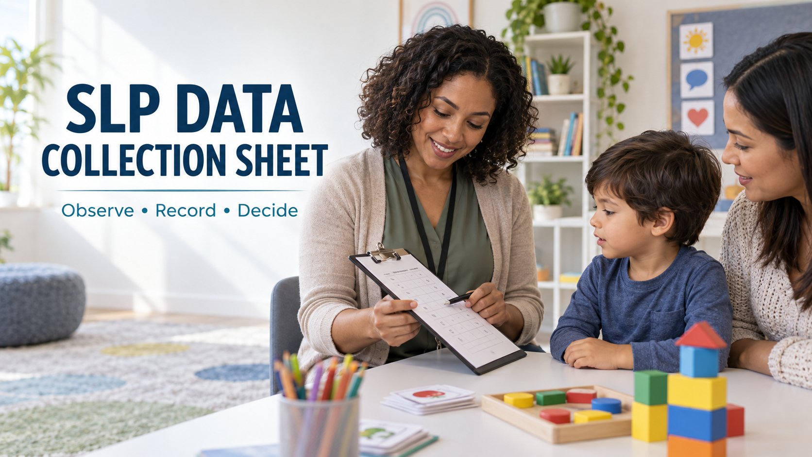 Z Words Speech Therapy cover showing a clear plan, practice routine, and progress check